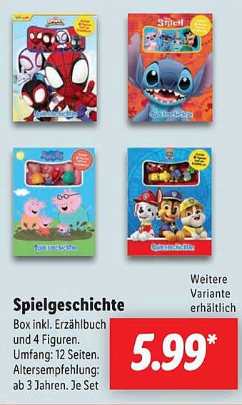 Spielgeschichte Box inkl. Erzählbuch und 4 Figuren