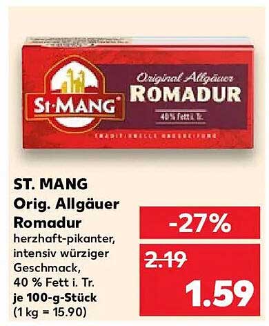 ST. MANG Orig. Allgäuer Romadur