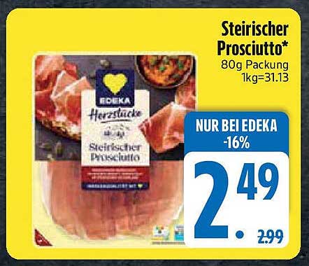 Steirischer Prosciutto 80g Packung