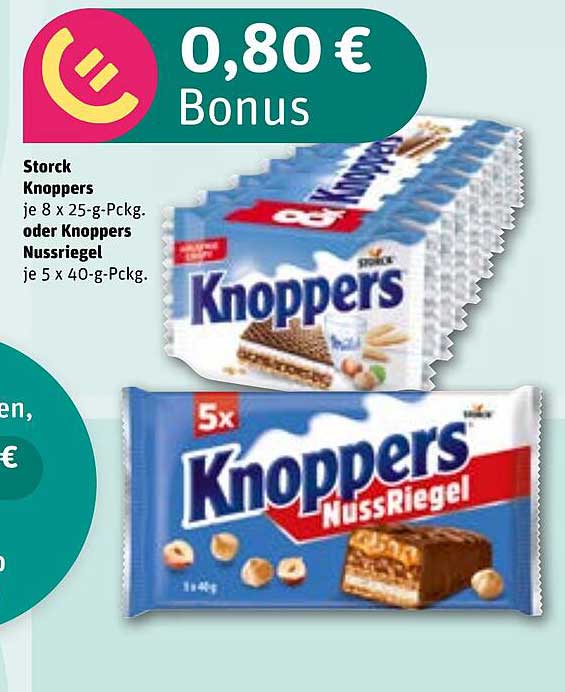 Storck Knoppers oder Knoppers Nussriegel