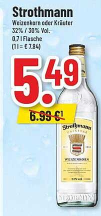Strothmann Weizenkorn oder Kräuter 32% / 30% Vol. (0,7 l)