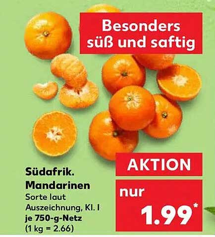 Südafrikanische Mandarinen - Besonders süß und saftig