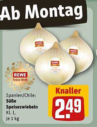 Süße Speisezwiebeln, Kl. I, je 1 kg