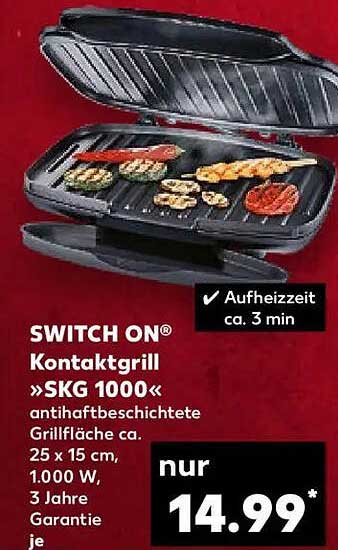 SWITCH ON® Kontaktgrill »SKG 1000«