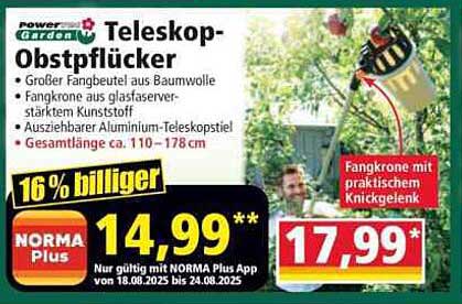Teleskop-Obstpflücker