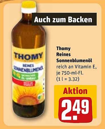 Thomy Reines Sonnenblumenöl 750 ml