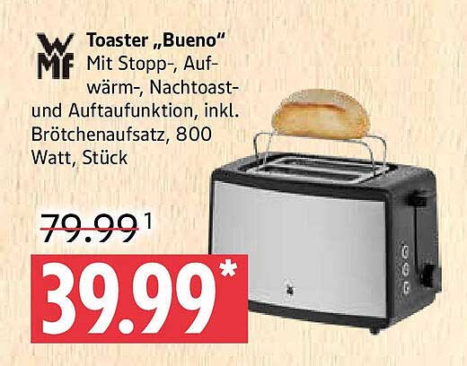 Toaster „Bueno“ von WMF - 80 Jahre Toastqualität