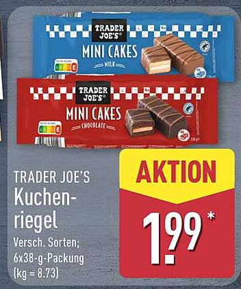 TRADER JOE'S Kuchenriegel - Verschiedene Sorten; 6x38-g-Packung