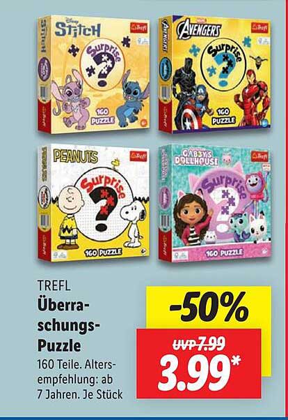 TREFL Überraschungs-Puzzle 160 Teile