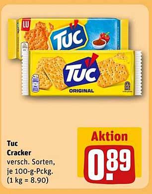 Tuc Cracker versch. Sorten, je 100-g-Pckg.
