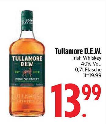 Tullamore D.E.W. Irish Whiskey 0,7l