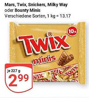 Twix Minis - 227 g für nur 2,99 €