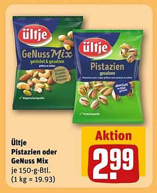 Ültje Pistazien oder Genuss Mix 150 g