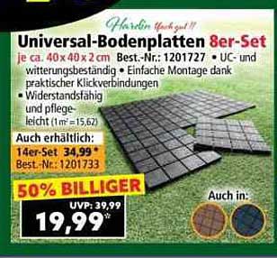 Universal-Bodenplatten 8er-Set