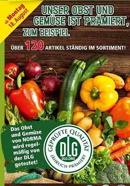 Unser Obst und Gemüse ist prämiert, zum Beispiel
