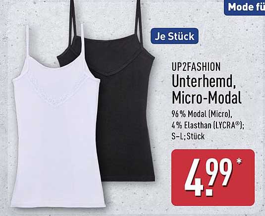 UP2FASHION Unterhemd, Micro-Modal