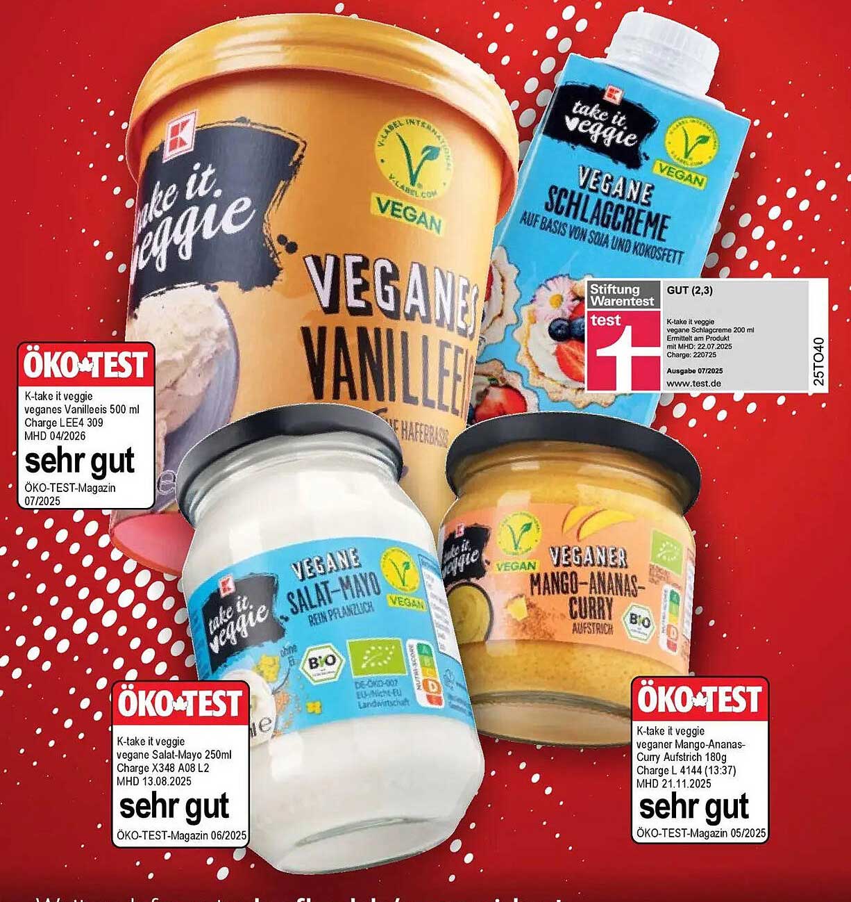 Veganes Vanilleeis (500 ml) von Take it veggie