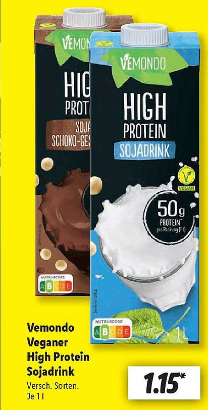 Vemondo Veganer High Protein Sojadrink