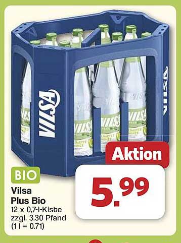 Vilsa Plus Bio 12 x 0,7-l-Kiste