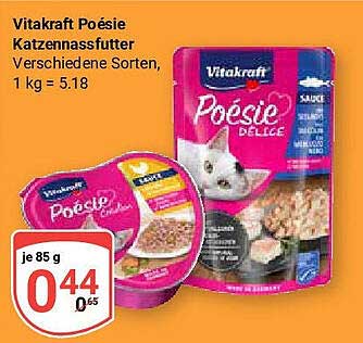 Vitakraft Poésie Katzennassfutter – Verschiedene Sorten