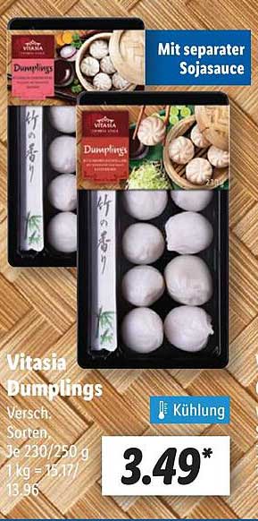 Vitasia Dumplings - Verschiedene Sorten