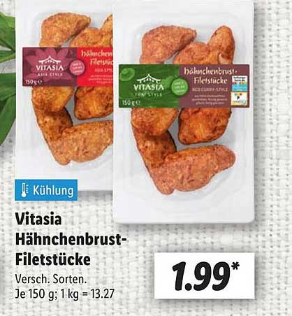 Vitasia Hähnchenbrust-Filetstücke - Verschiedene Sorten