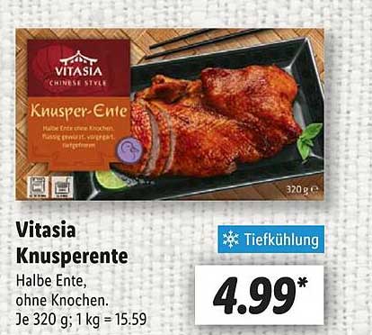 Vitasia Knusperente - Halbe Ente, ohne Knochen