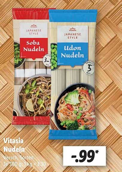 Vitasia Nudeln - Soba und Udon