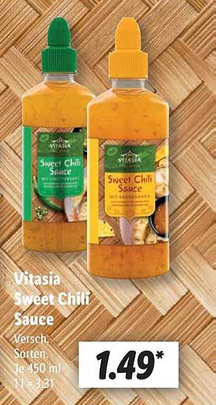 Vitasia Sweet Chili Sauce 450 ml, verschiedene Sorten