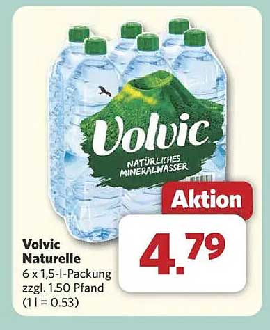 Volvic Naturelle 6 x 1,5-l-Packung