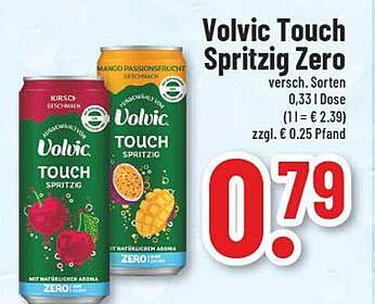 Volvic Touch Spritzig Zero 0,33 Dose