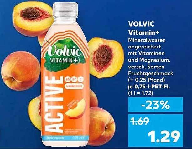 VOLVIC Vitamin+ Mineralwasser 0,75 l