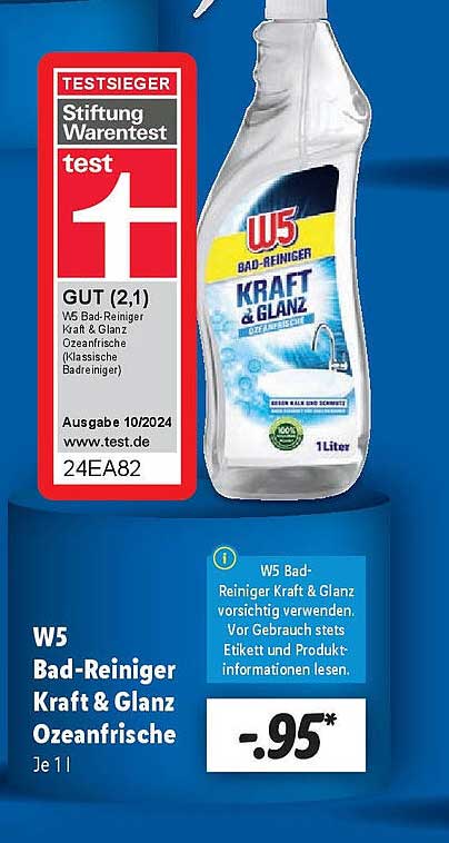 W5 Bad-Reiniger Kraft & Glanz Ozeanfrische