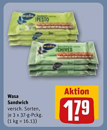 Wasa Sandwich – verschiedene Sorten
