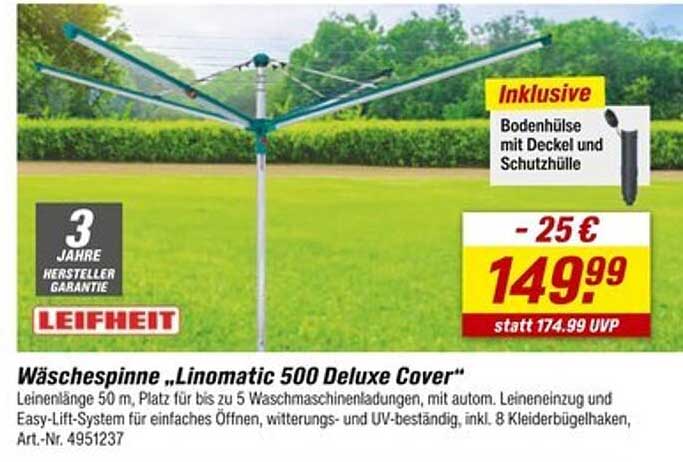 Wäschespinne „Linomatic 500 Deluxe Cover“