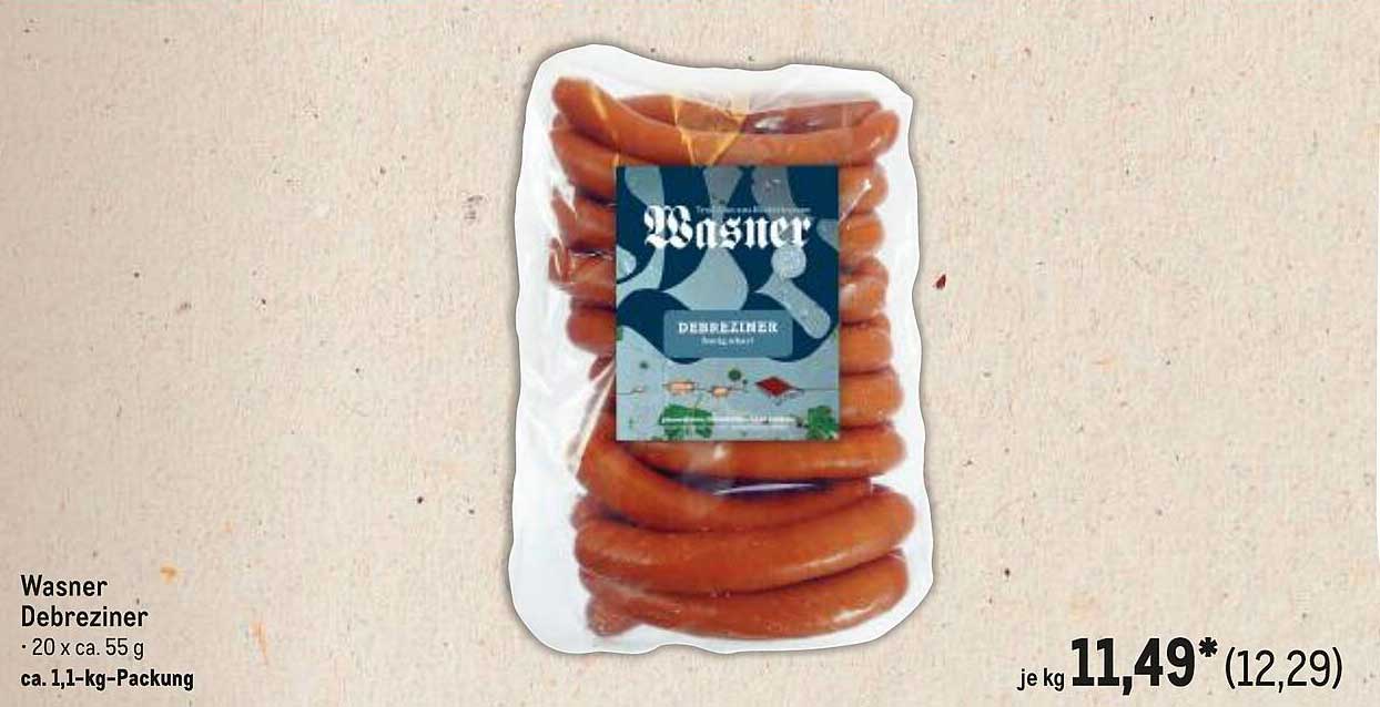 Wasner Debreziner, 20 x ca. 55 g