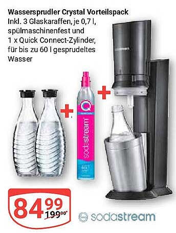 Wassersprudler Crystal Vorteilspack