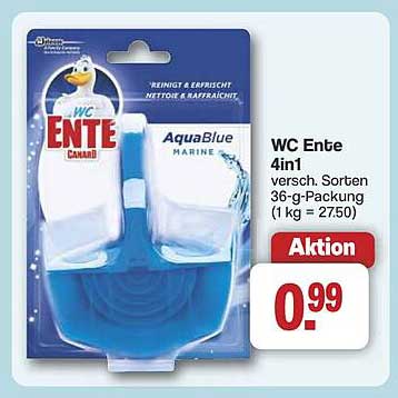 WC Ente 4in1 versch. Sorten 36-g-Packung (1 kg = 27.50)