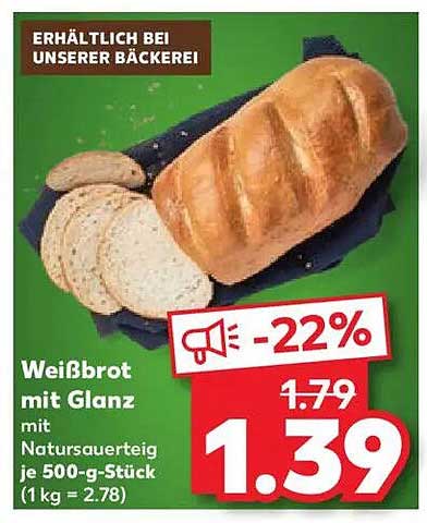 Weißbrot mit Glanz