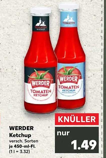 WERDER Ketchup 450 ml