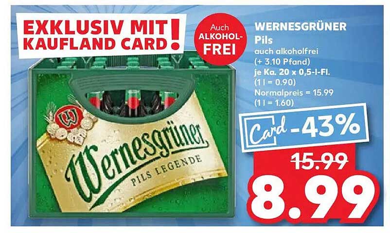 Wernesgrüner Pils - auch alkoholfrei!