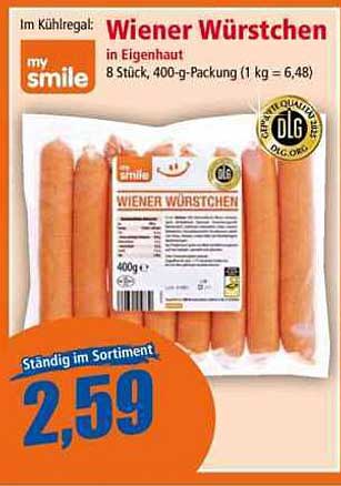 Wiener Würstchen in Eigenhaut - 8 Stück, 400-g-Packung