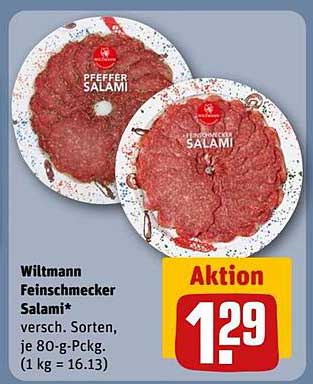 Wiltmann Feinschmecker Salami – versch. Sorten je 80-g-Packung