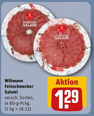 Wiltmann Feinschmecker Salami - verschiedene Sorten, je 80-g-Pckg.