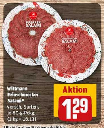 Wiltmann Feinschmecker Salami* - Verschiedene Sorten, je 80-g-Pckg.