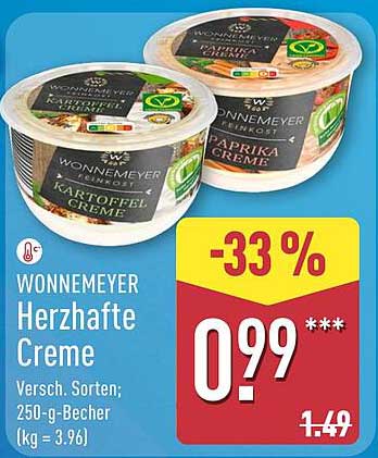 WONNEMEYER Herzhaftes Creme - Verschiedene Sorten