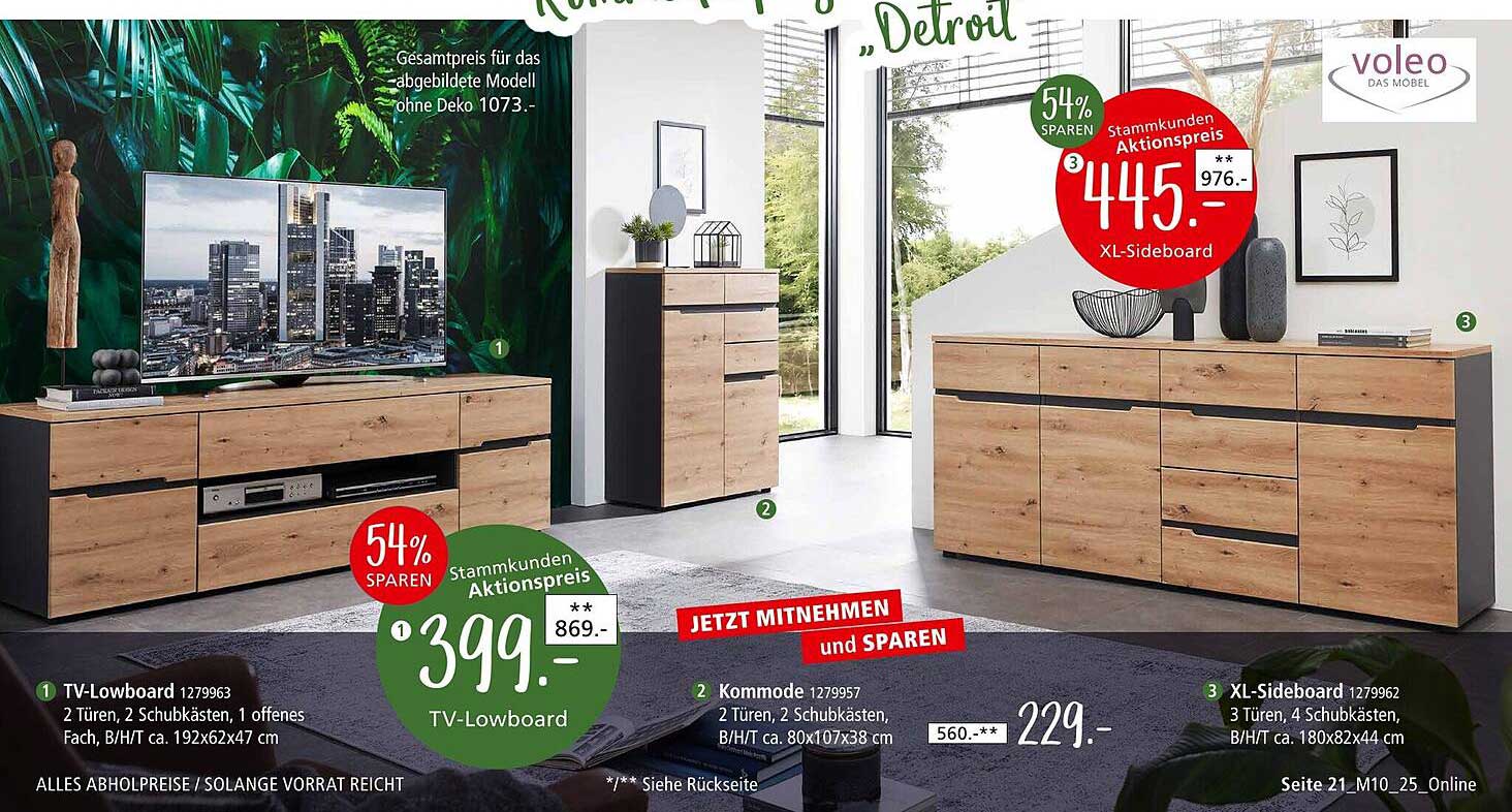 XL-Sideboard in modernem Design - Aktion bei Zurbrüggen