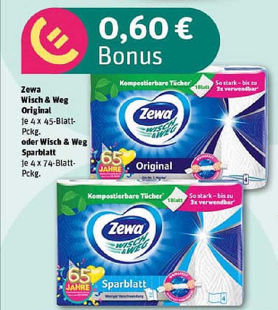 Zewa Wisch & Weg Original oder Sparblatt