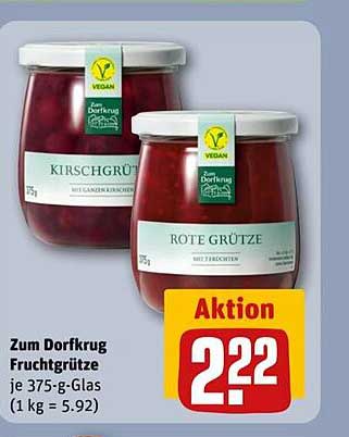 Zum Dorfkrug Fruchtgrütze 375 g - Aktion