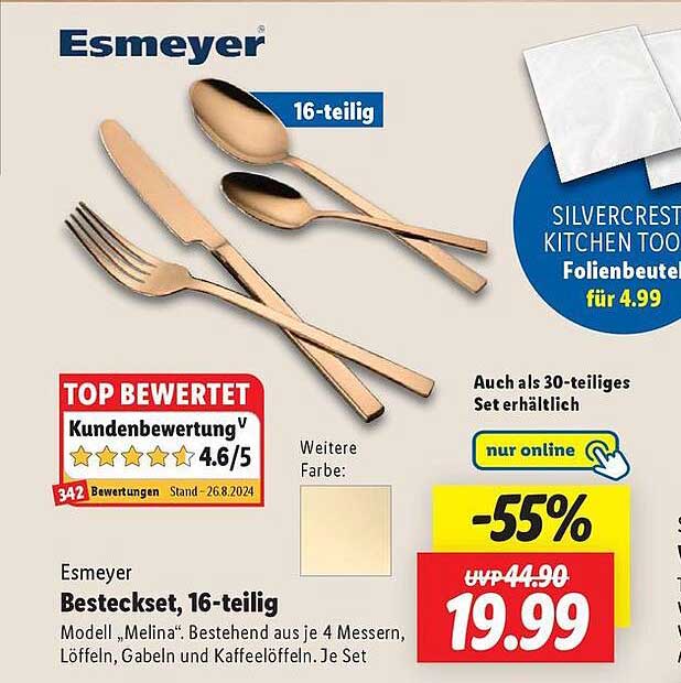 Esmeyer Besteckset, 16Teilig Angebot bei Lidl